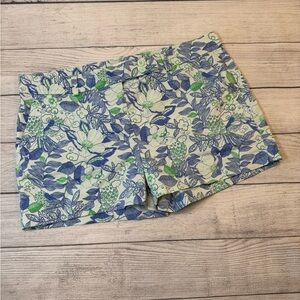 Vineyard Vines Blue and Green Floral Women's Shorts
